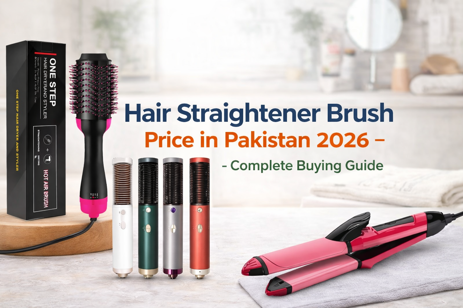 Best hair straightener brushes in Pakistan 2026 price and buying guide